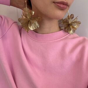 Zara Gold Leaf Earrings